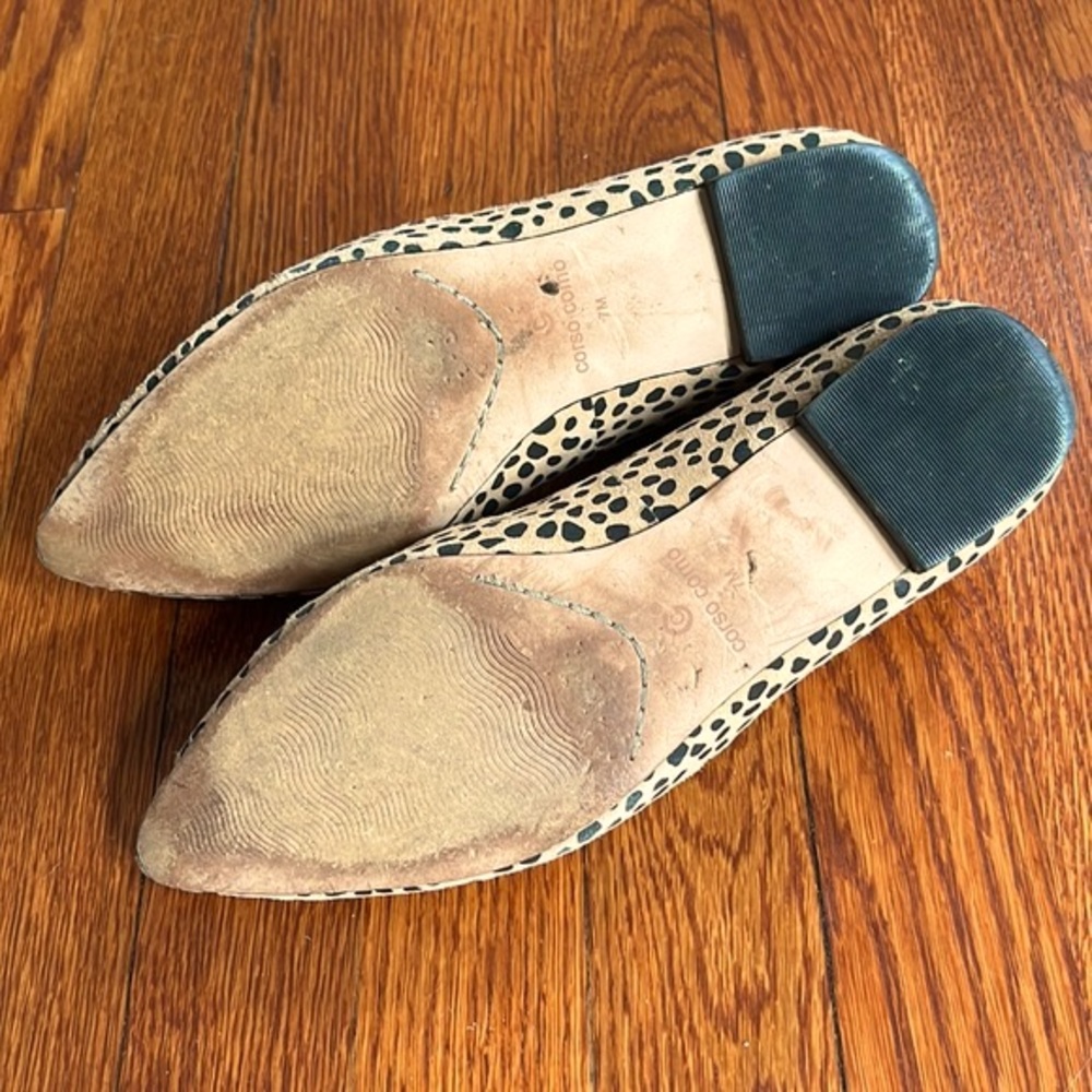 Corso Como Julia Leopard Pointed Toe Flat Size 7 - Picture 7 of 8